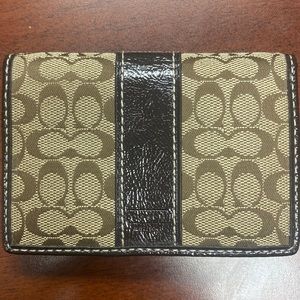 Lightly used card wallet by Coach